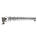 White LED light bar with mounting brackets