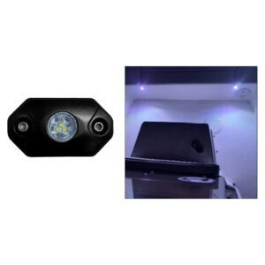 Black LED under-cabinet light with motion sensors