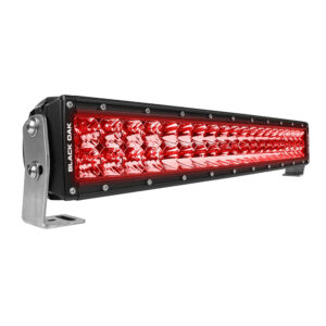 Red LED light bar with black housing
