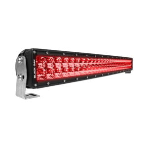 Red LED light bar with mounting bracket