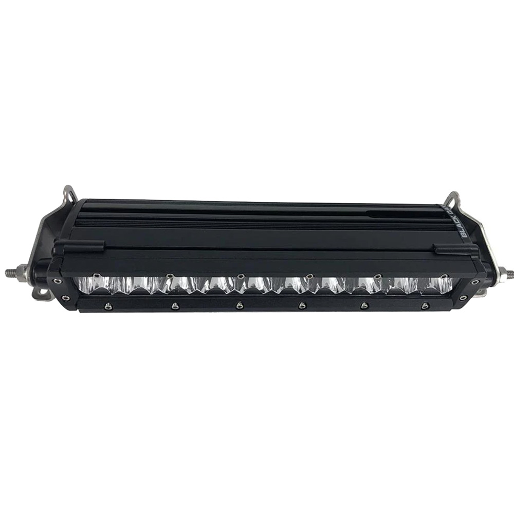 Black LED light bar with mounting brackets