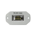 Black Oak LED light fixture with mounting holes