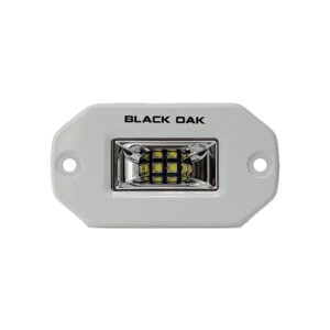 Black Oak LED light fixture with mounting holes
