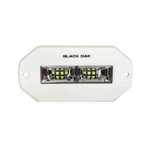 White Black Oak dual LED light fixture