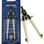 Ultra-light 7-inch divider compass tool set