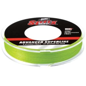 Spool of green braided fishing line
