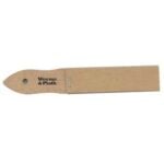 Tan leather strap with Weems & Plath logo