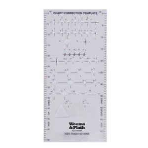 Weems & Plath chart correction template ruler