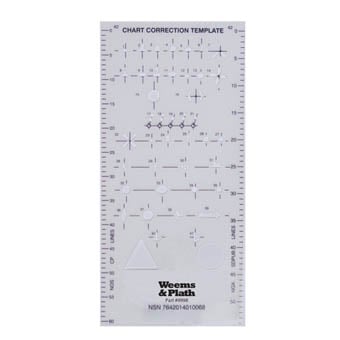 Weems & Plath chart correction template ruler