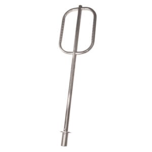 Stainless steel mixing paddle attachment with long shaft