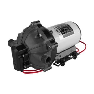 Compact 5GPM diaphragm water pump with threaded ports
