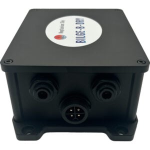 Black BLCB-BDN junction box with circular connectors