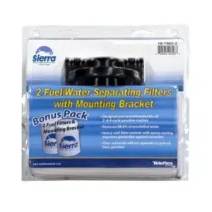 Sierra fuel-water separating filters with mounting bracket