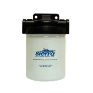 Sierra marine fuel-water separating filter with black mounting cap